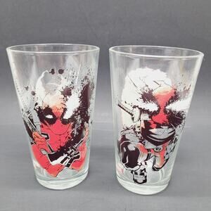 Zak - Marvel Deadpool Pint Glass Set of 2 - 16oz
